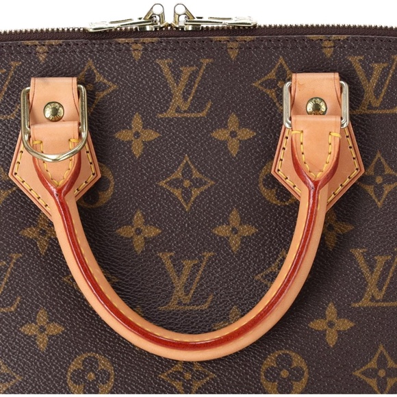 Louis Vuitton Monogram Alma Brown M51130 Dome Top Zip Satchel - Picture 8 of 17